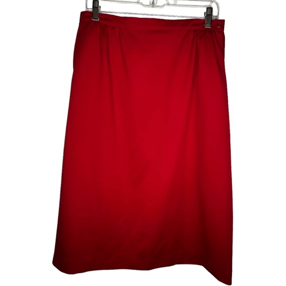 Vintage Devon Polyester Red Skirt‎ Set - Picture 6 of 10